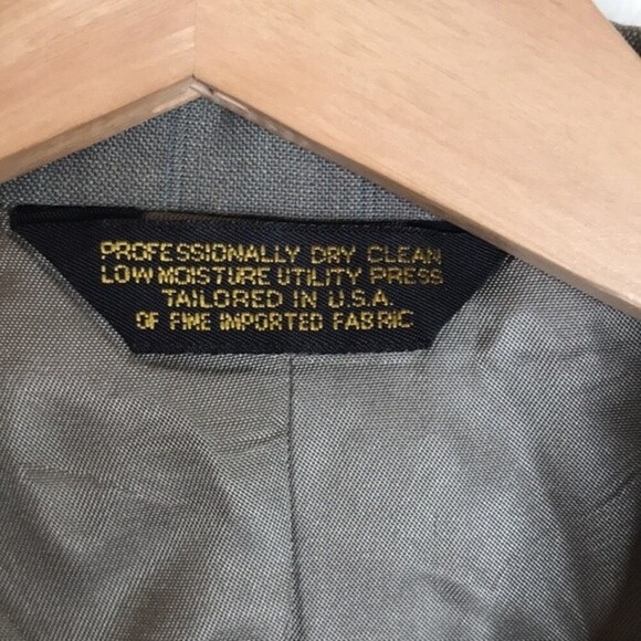 Johnny Carson mens business casual tweed button up blazer coat size 42 - Picture 6 of 13